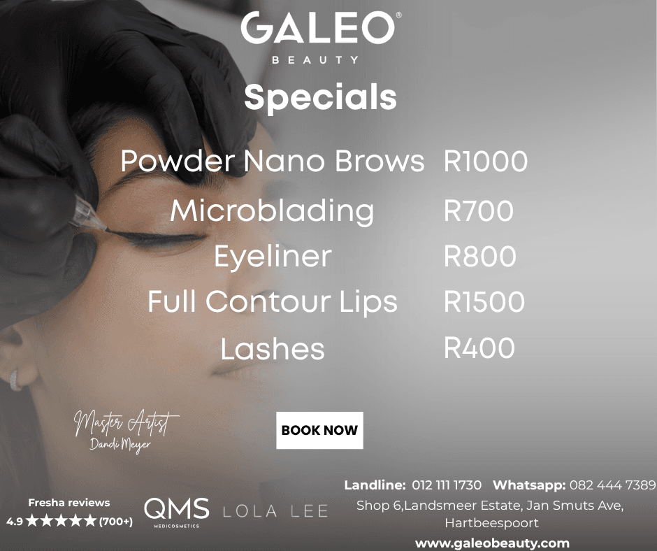 Galeo Beauty permanent makeup specials by master artist Dandi Meyer
